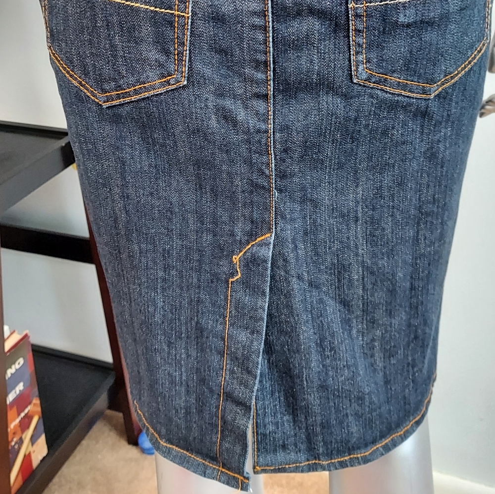 ZCO High Waisted Stretch Denim Pencil Skirt - Picture 9 of 11
